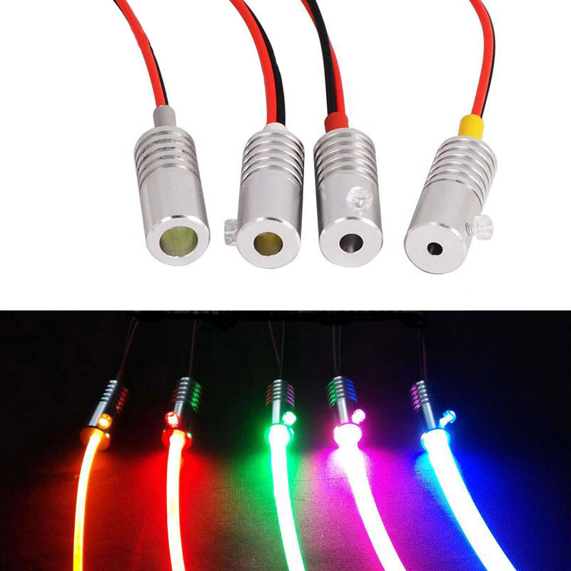 3mm Mini LED Fiber Optic Lighting Kit For Car - Illuminator & Fiber